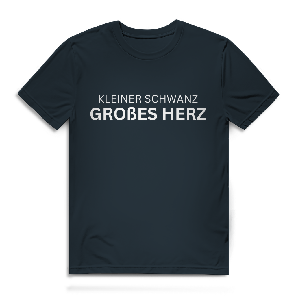 Kleiner Schwanz, großes Herz – lustiges T-Shirt