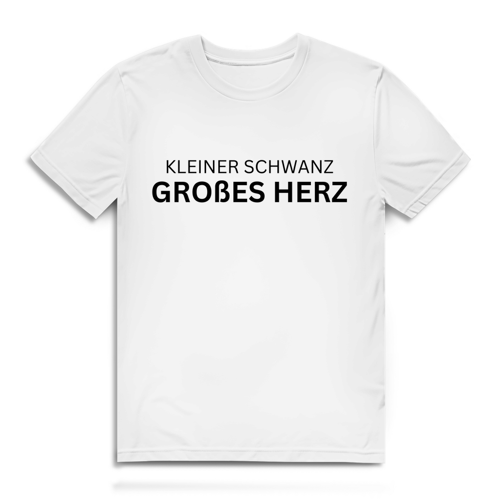 Kleiner Schwanz, großes Herz – lustiges T-Shirt