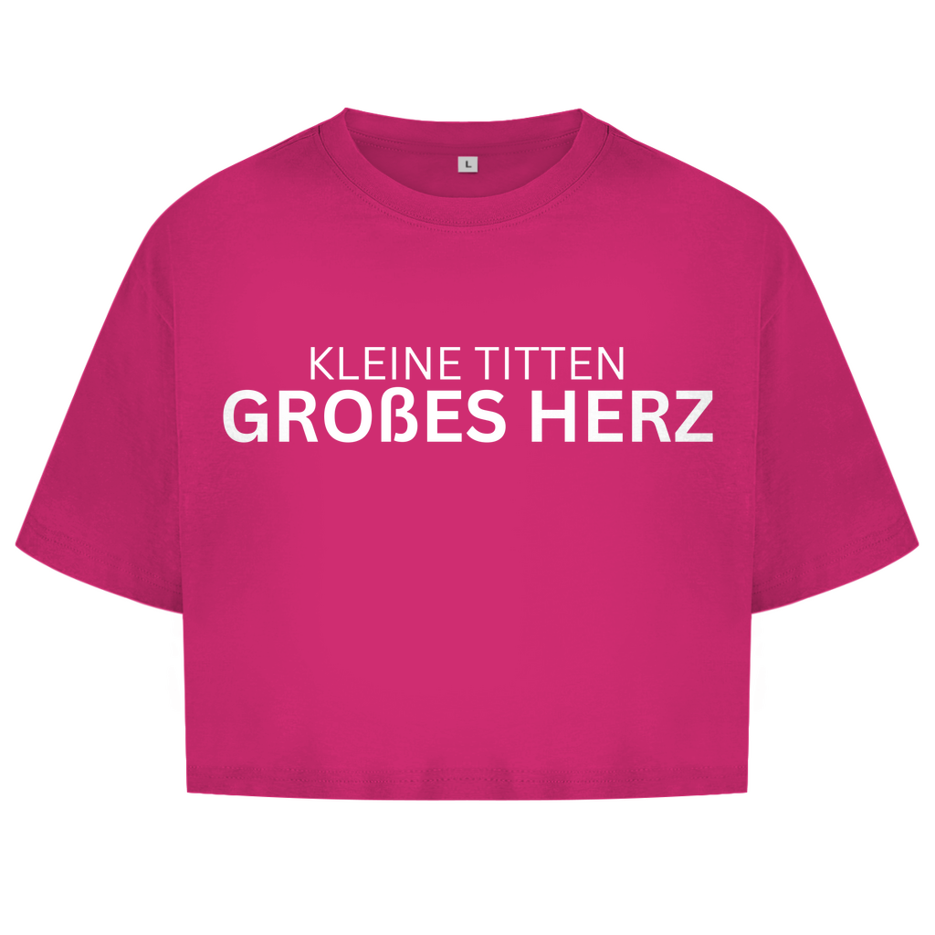 Kleine Titte großes Herz - lustiges Crop Top