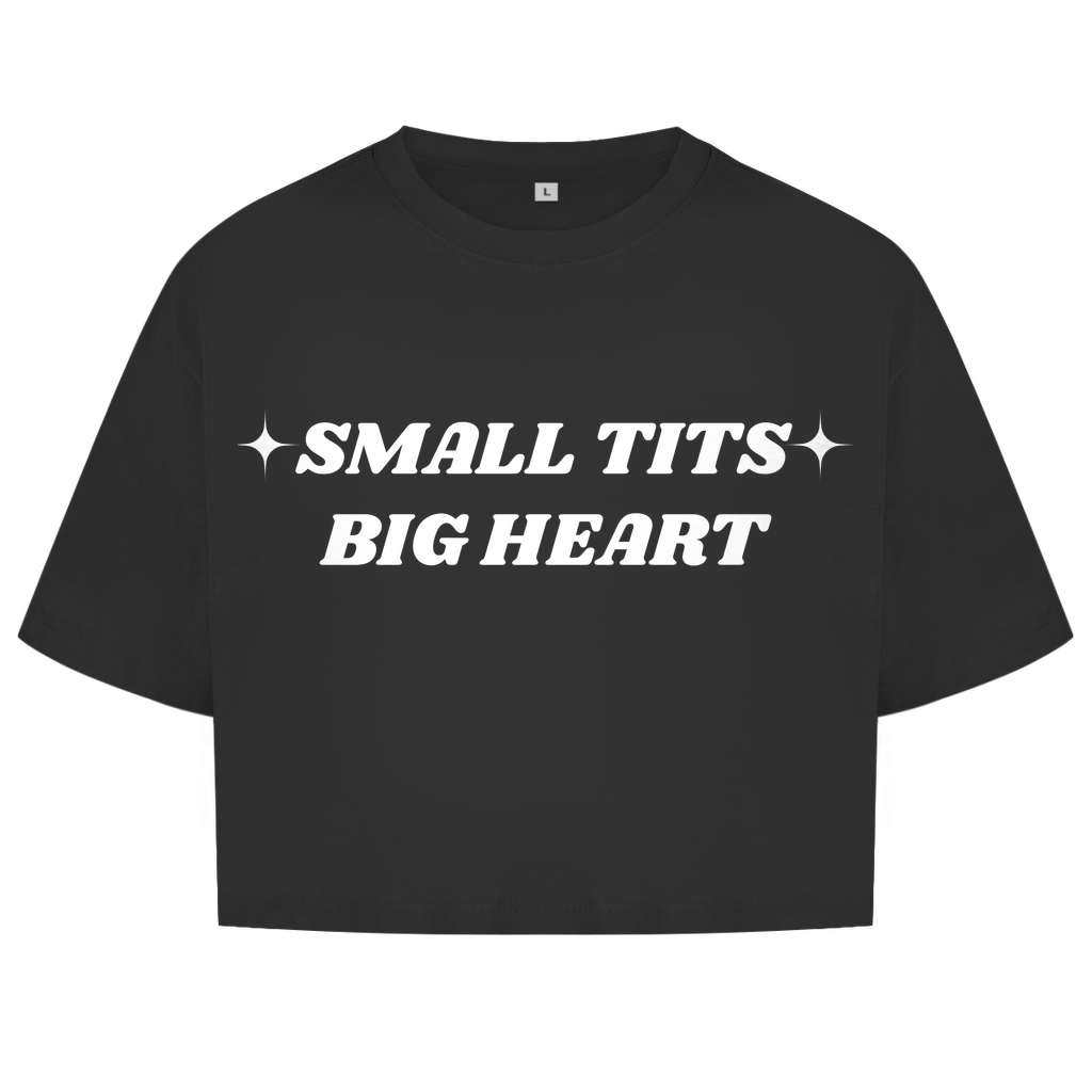 Small Tits Big Heart - lustiges Crop Top