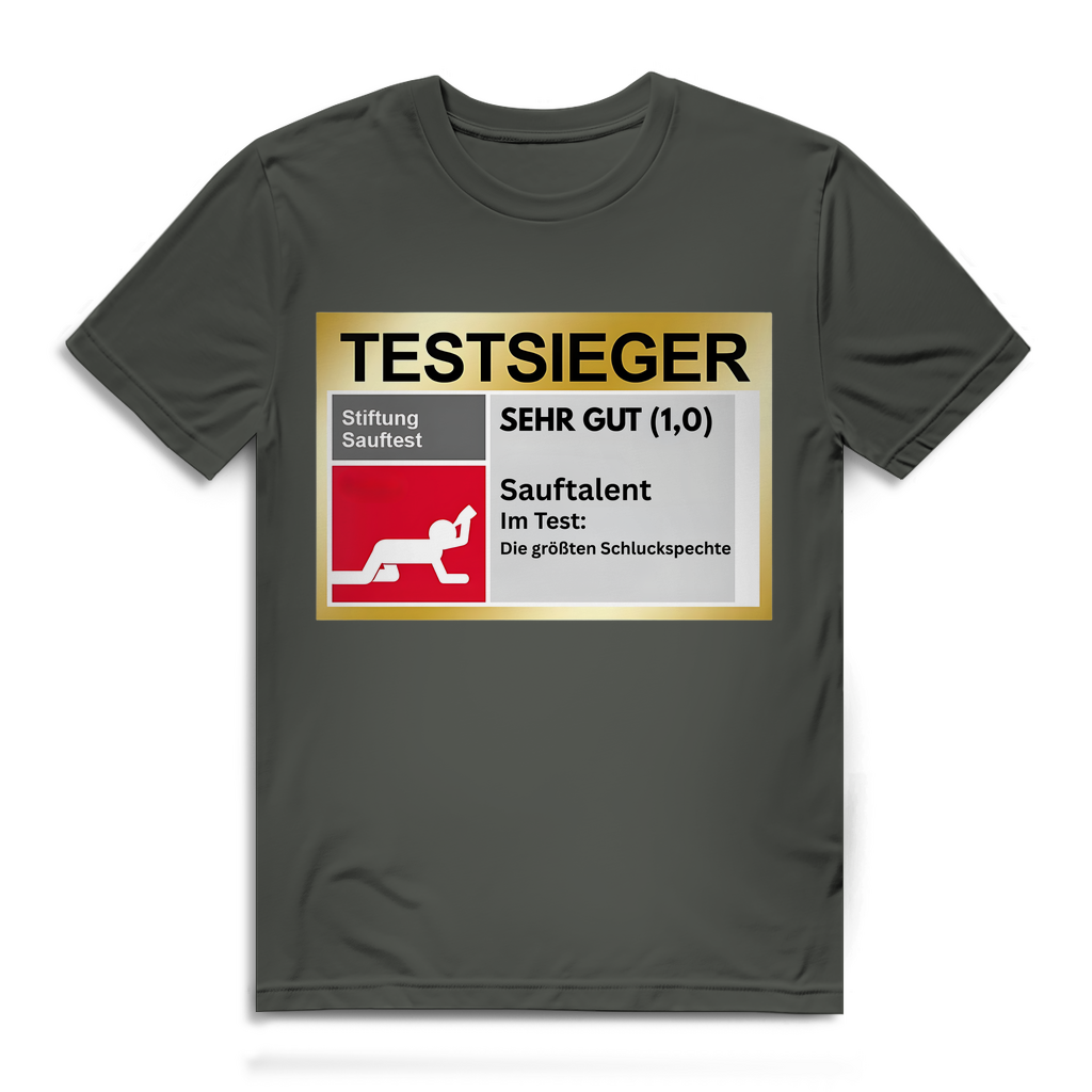 Testsieger Sauftalent – lustiges T-Shirt