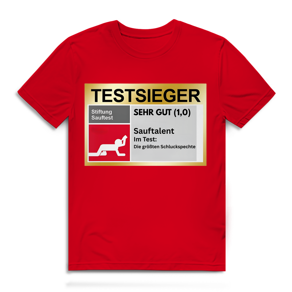 Testsieger Sauftalent – lustiges T-Shirt
