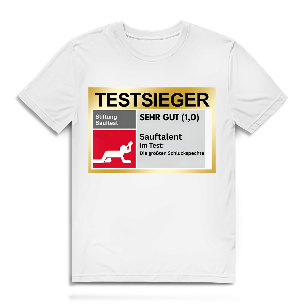 Testsieger Sauftalent – lustiges T-Shirt