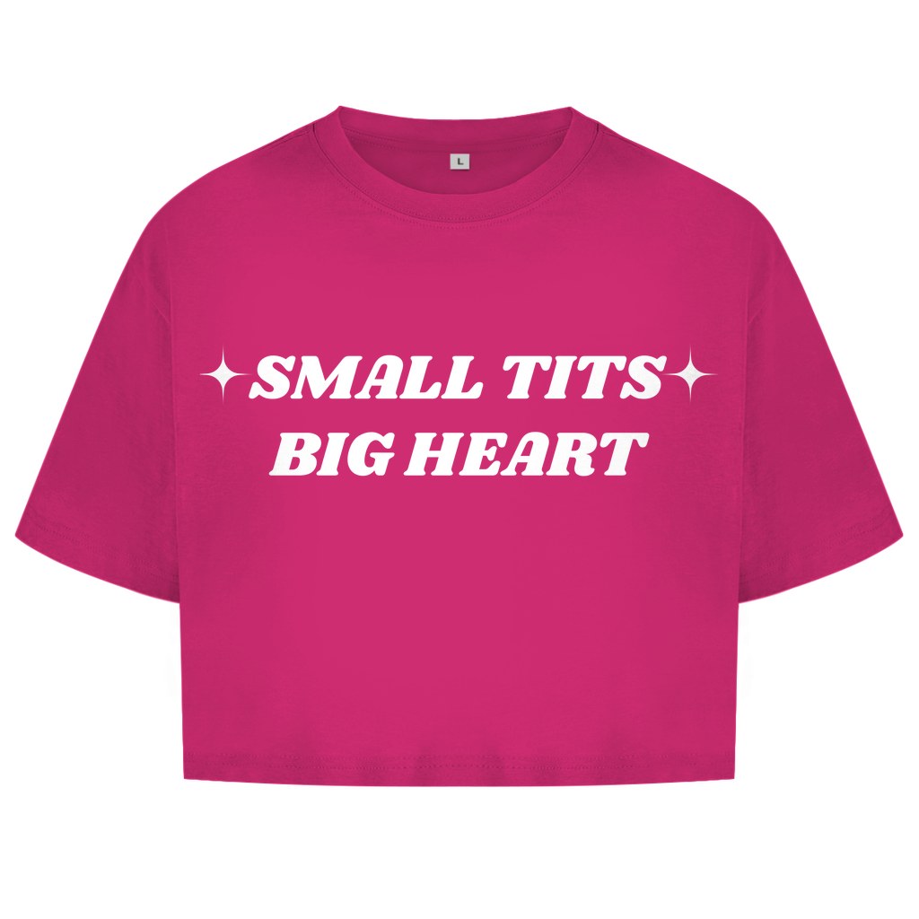 Small Tits Big Heart - lustiges Crop Top