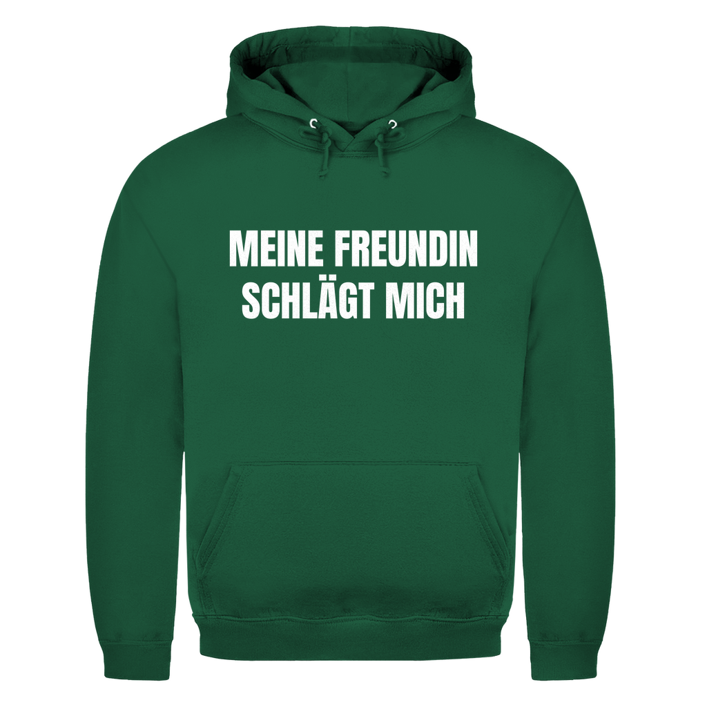 Meine Freundin schlägt mich – lustiger Hoodie