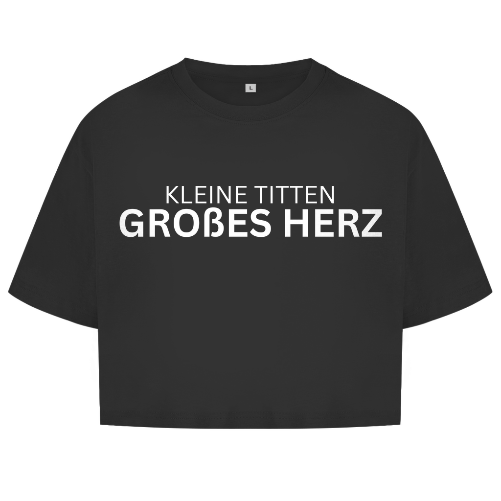Kleine Titte großes Herz - lustiges Crop Top
