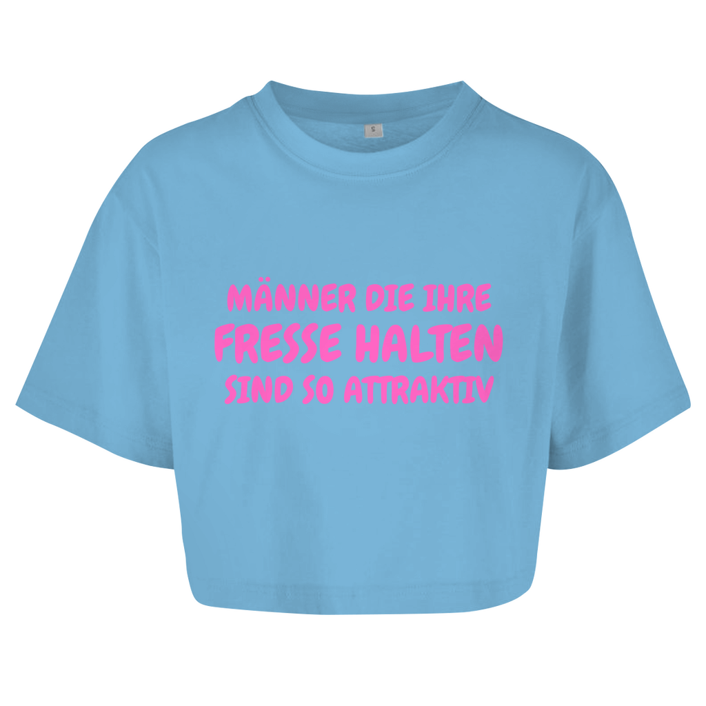 Männer, die ihre Fresse halten, sind so attraktiv – lustiges Crop Top