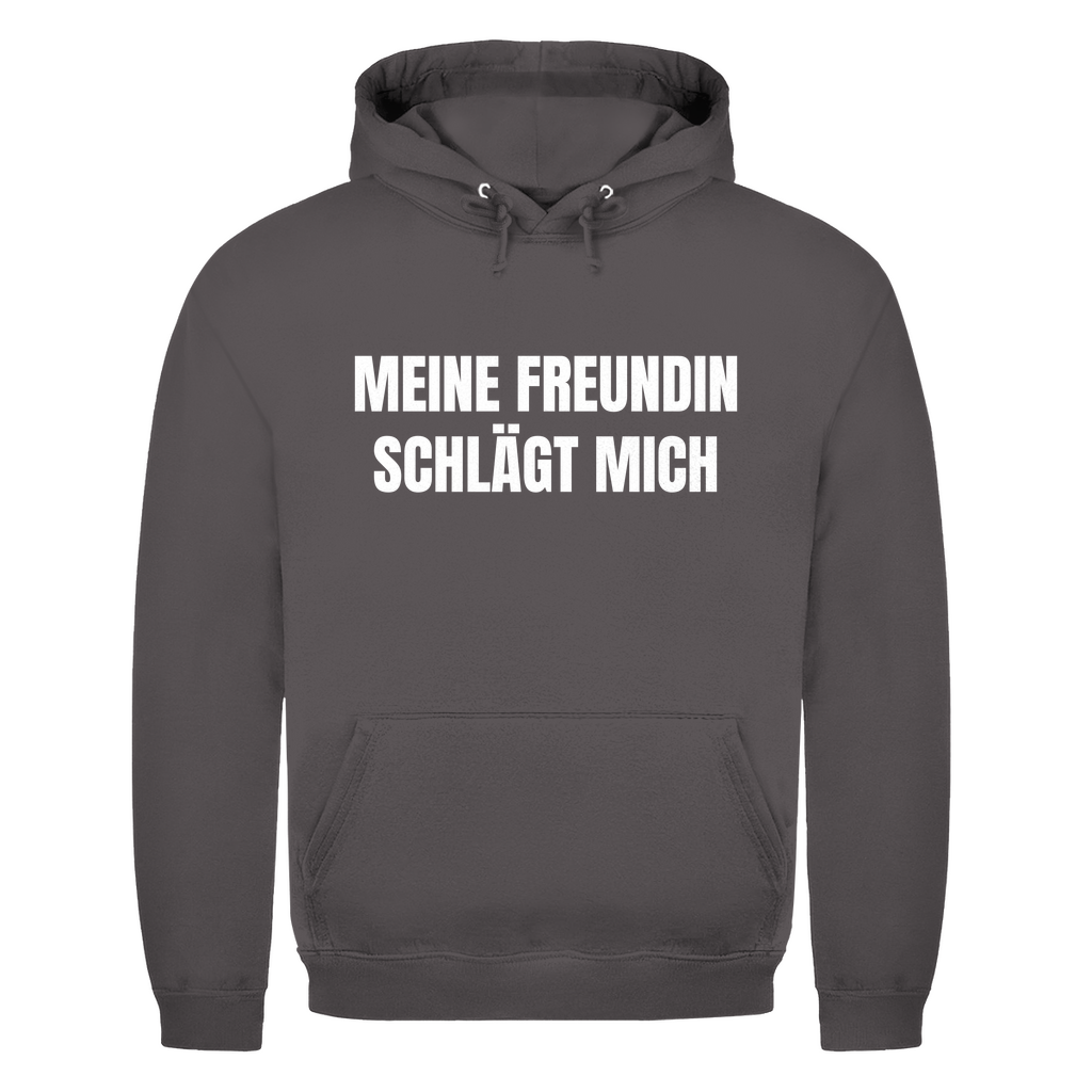 Meine Freundin schlägt mich – lustiger Hoodie