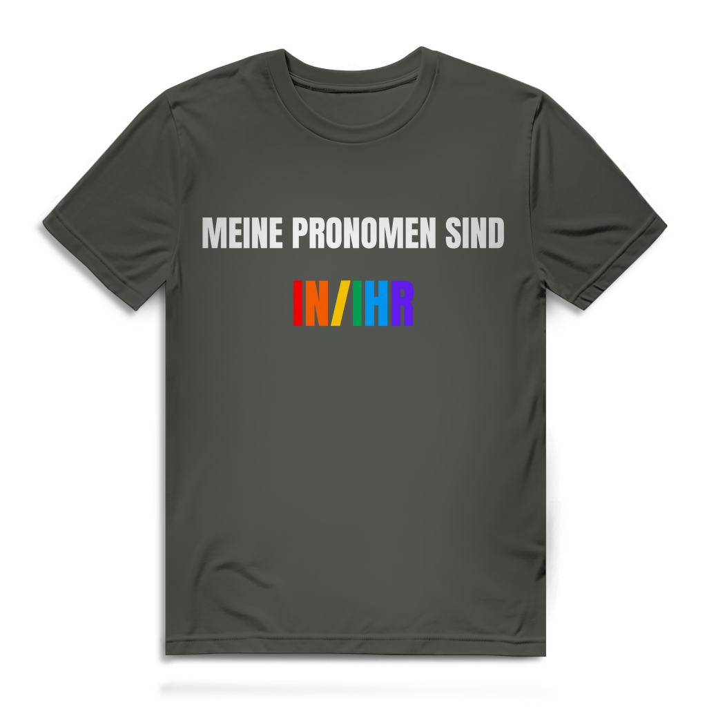 Meine Pronomen sind in/ihr – lustiges T-Shirt