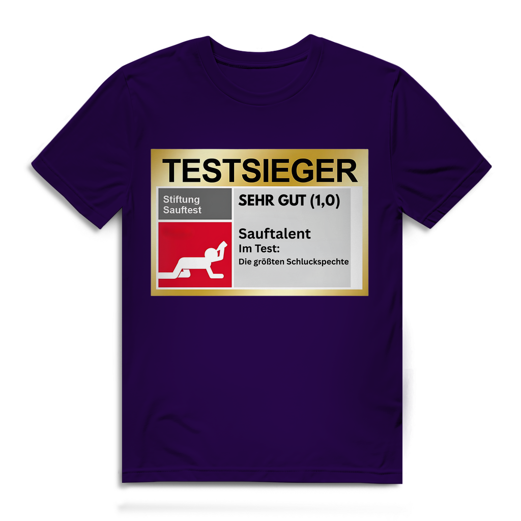 Testsieger Sauftalent – lustiges T-Shirt
