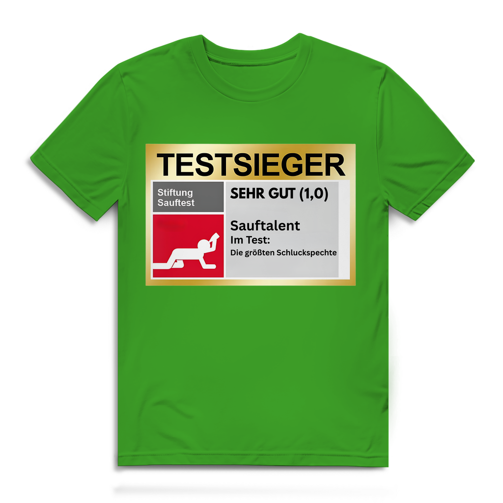 Testsieger Sauftalent – lustiges T-Shirt