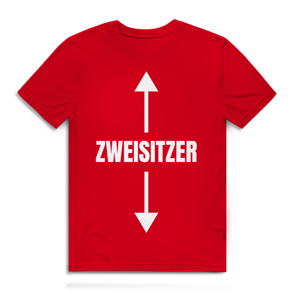 Zweisitzer – lustiges T-Shirt