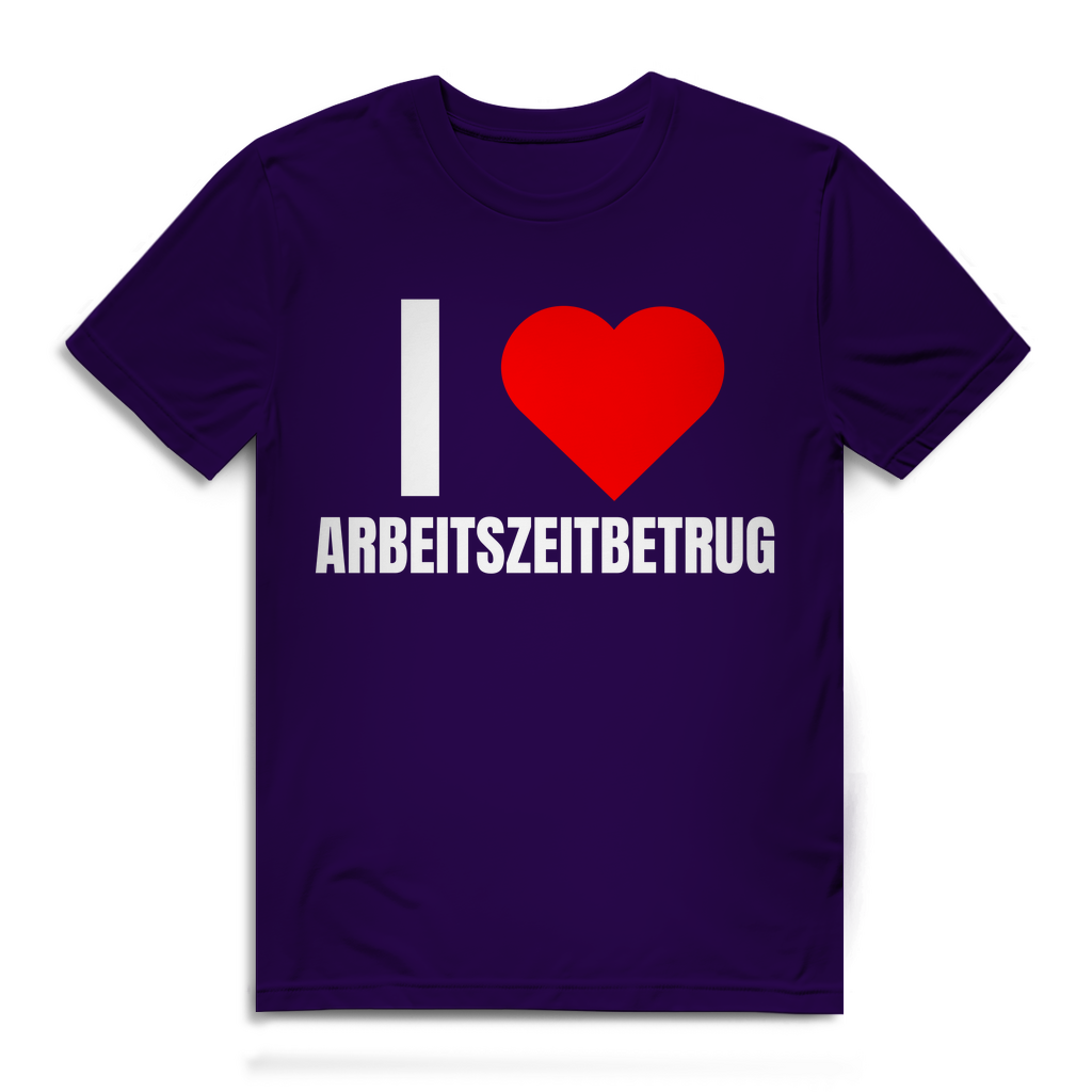 Ich liebe Arbeitszeitbetrug – lustiges T-Shirt