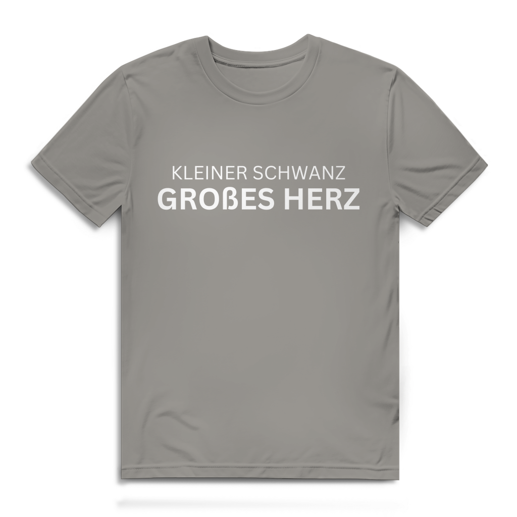 Kleiner Schwanz, großes Herz – lustiges T-Shirt