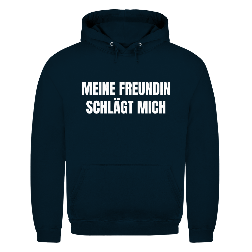 Meine Freundin schlägt mich – lustiger Hoodie