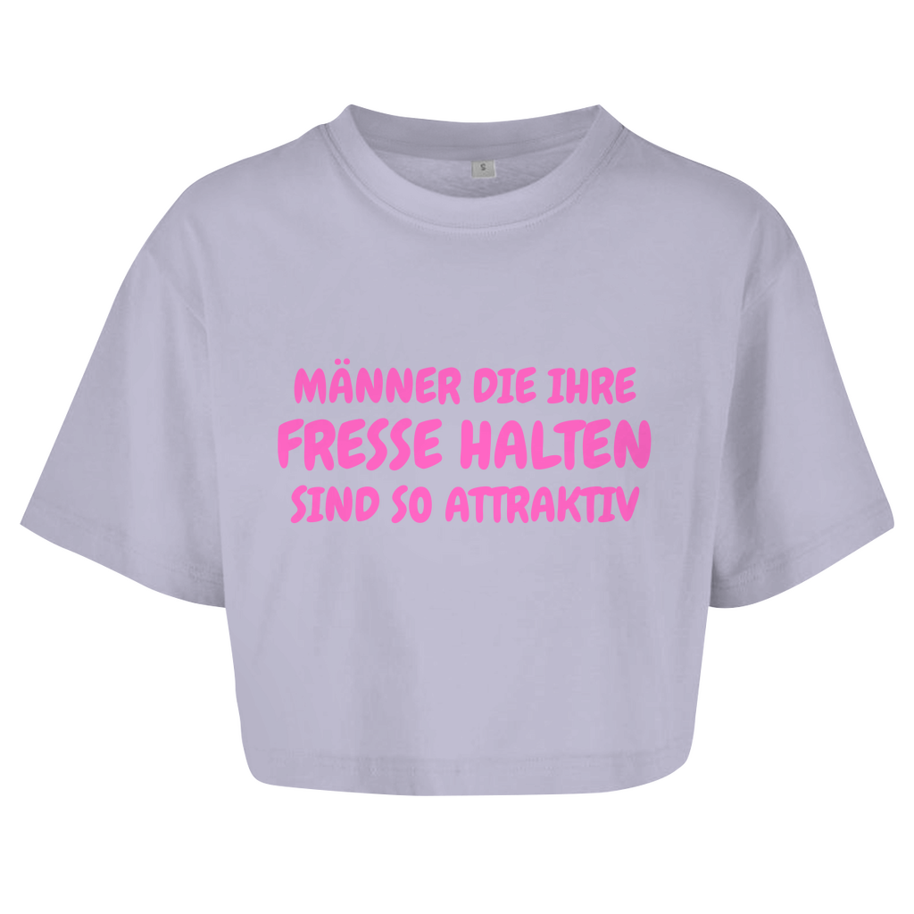 Männer, die ihre Fresse halten, sind so attraktiv – lustiges Crop Top