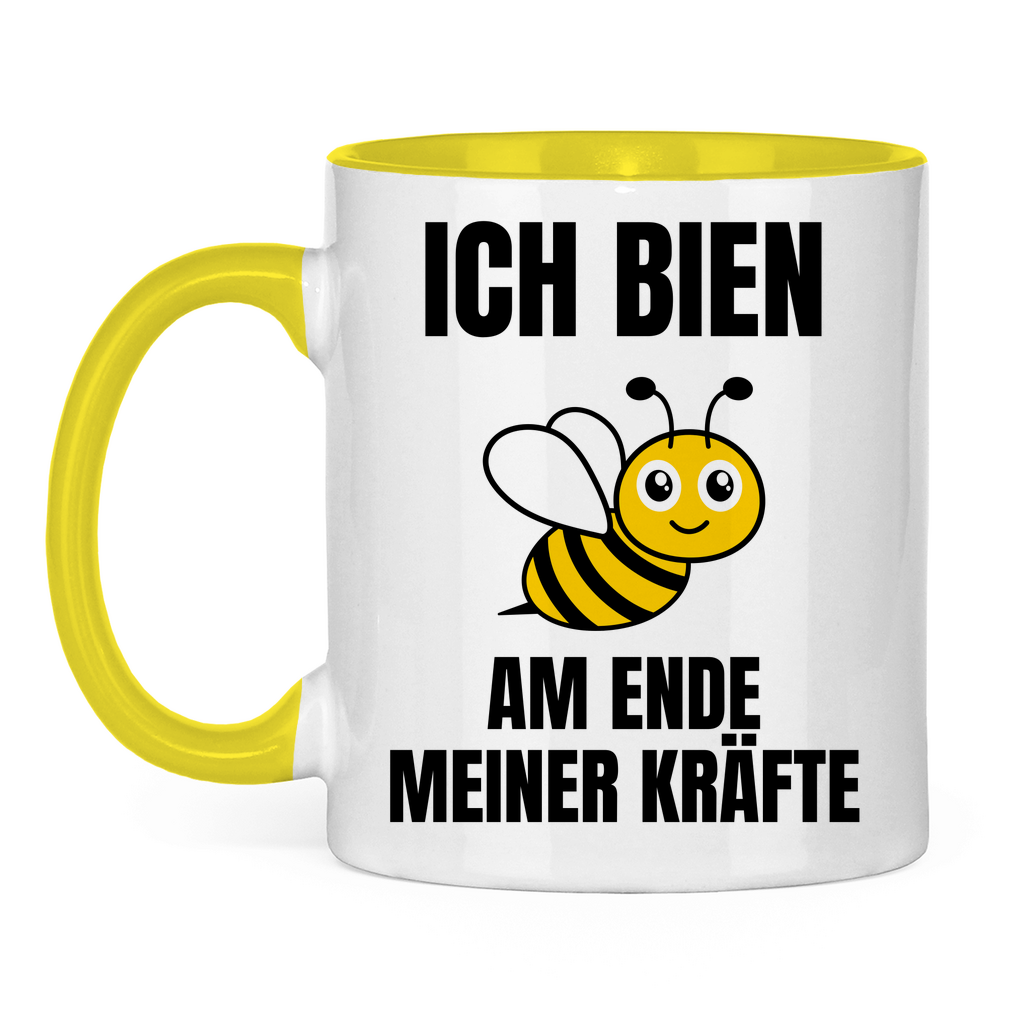 Ich bien am Ende meiner Kräfte – lustige Tasse