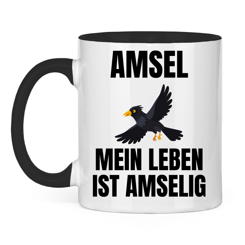 Amsel – mein Leben ist amselig – lustige Tasse