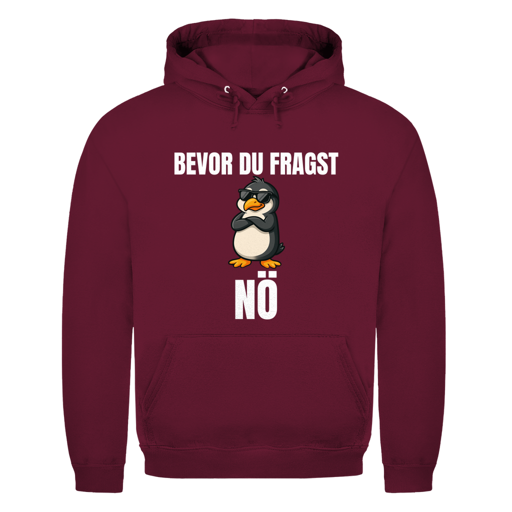 Bevor du fragst – nö – lustiger Hoodie