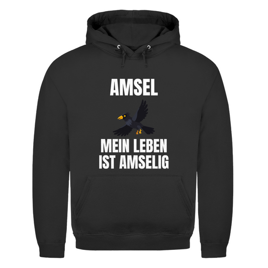 Amsel – mein Leben ist amselig – lustiger Hoodie