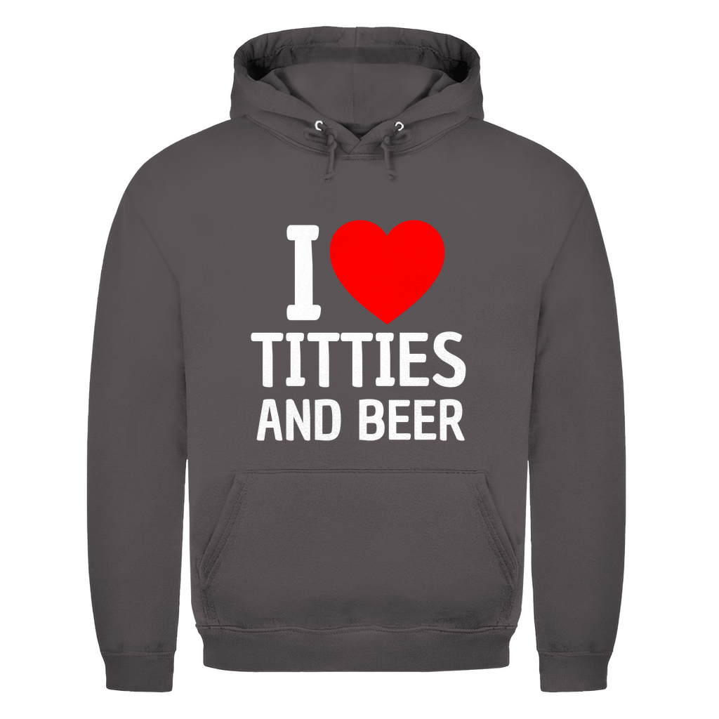 I Love Titties and Beer – lustiger Hoodie