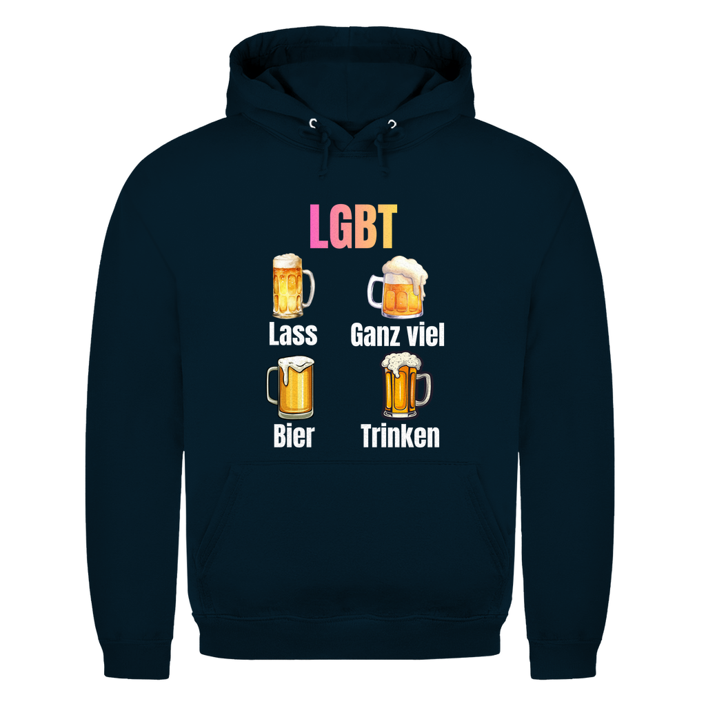 LGBT – Lass ganz viel Bier trinken – lustiger Hoodie