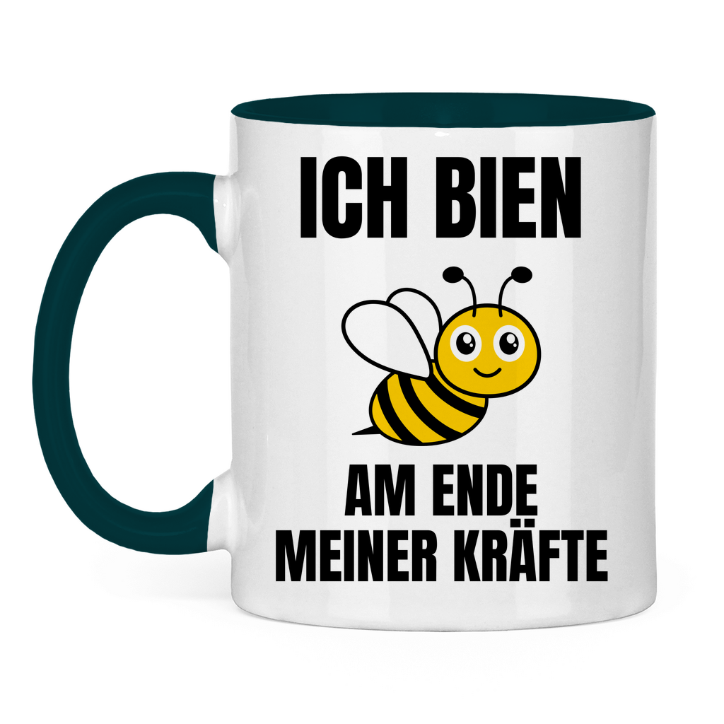 Ich bien am Ende meiner Kräfte – lustige Tasse