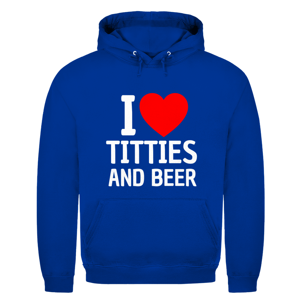 I Love Titties and Beer – lustiger Hoodie
