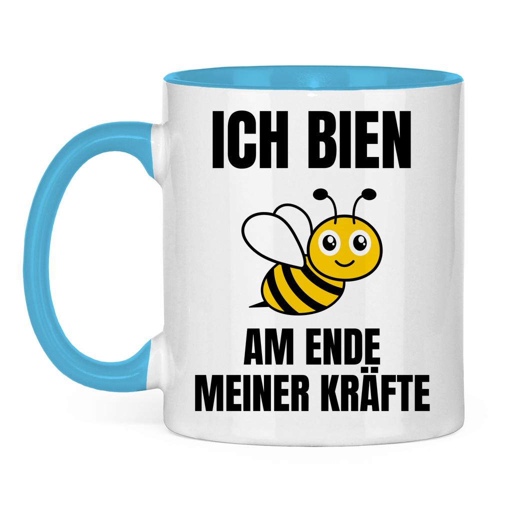 Ich bien am Ende meiner Kräfte – lustige Tasse