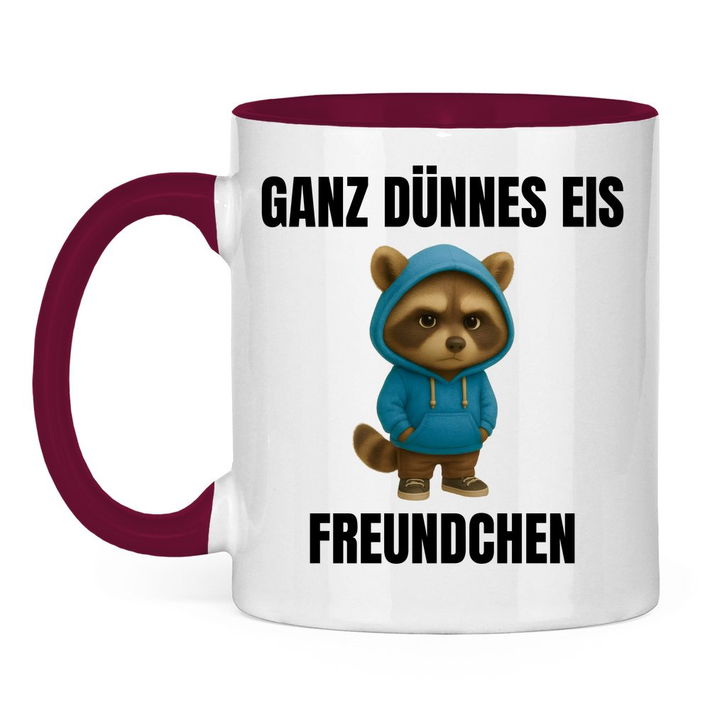 Ganz dünnes Eis, Freundchen – lustige Tasse
