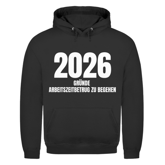 2026 Gründe Arbeitszeitbetrug zu begehen – lustiger Hoodie