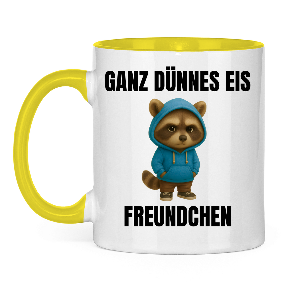 Ganz dünnes Eis, Freundchen – lustige Tasse