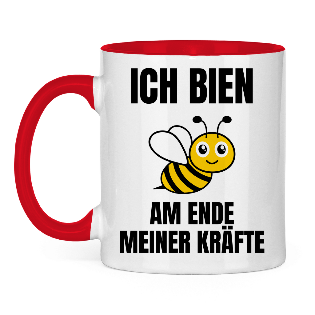 Ich bien am Ende meiner Kräfte – lustige Tasse