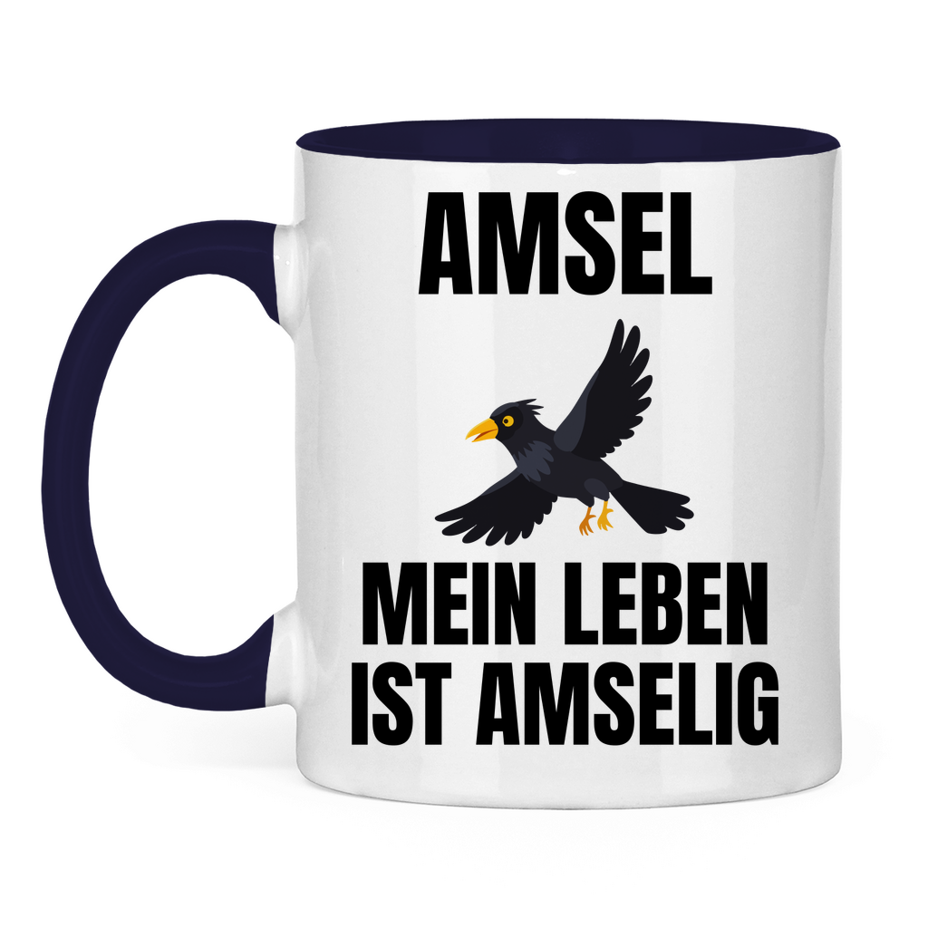 Amsel – mein Leben ist amselig – lustige Tasse