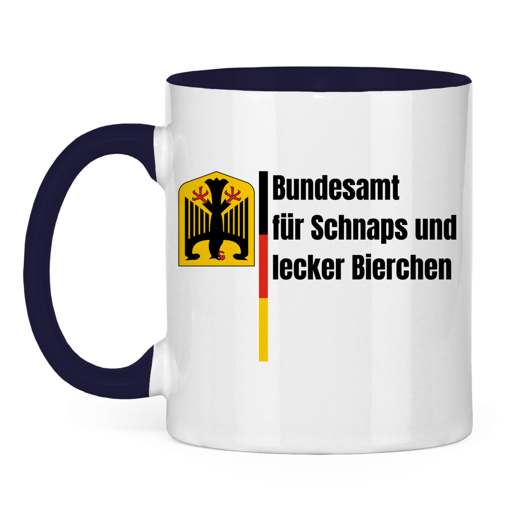 Bundesamt für Schnaps und lecker Bierchen – lustige Tasse