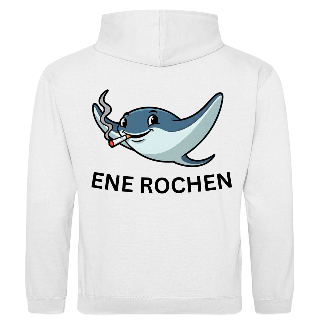 Ene Rochen – lustiger Hoodie (Backprint)