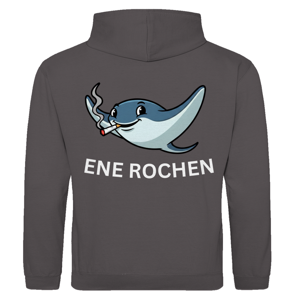 Ene Rochen – lustiger Hoodie (Backprint)