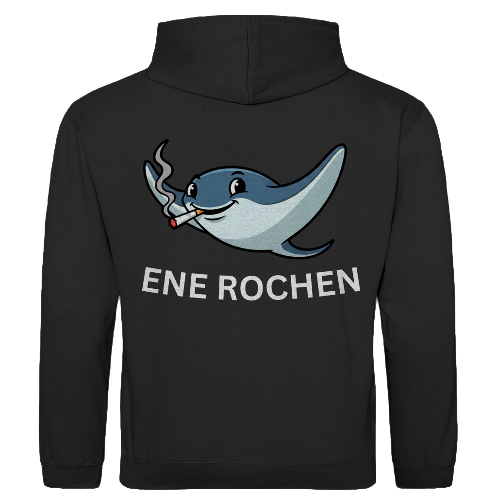 Ene Rochen – lustiger Hoodie (Backprint)