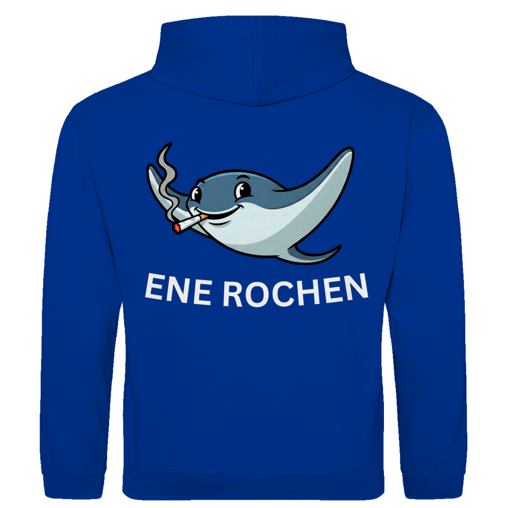 Ene Rochen – lustiger Hoodie (Backprint)