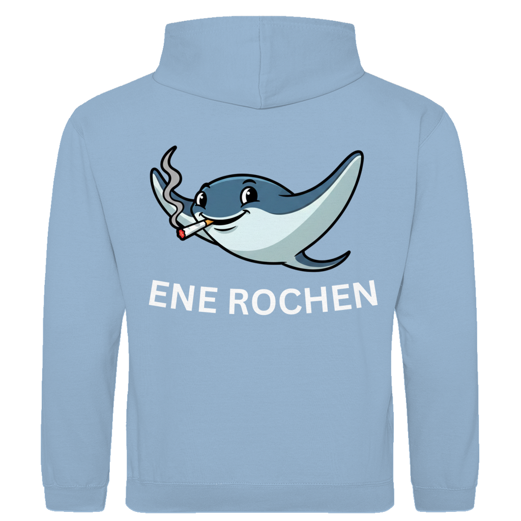 Ene Rochen – lustiger Hoodie (Backprint)