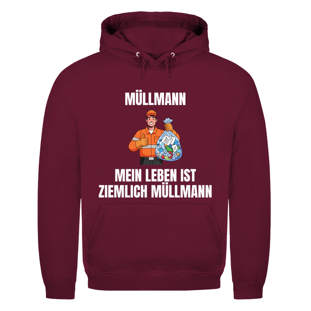 Müllmann – Mein Leben ist Müllmann – lustiger Hoodie