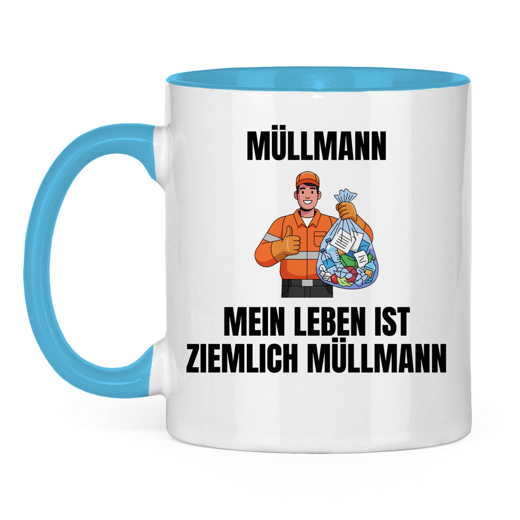 Müllmann – Mein Leben ist Müllmann – lustige Tasse