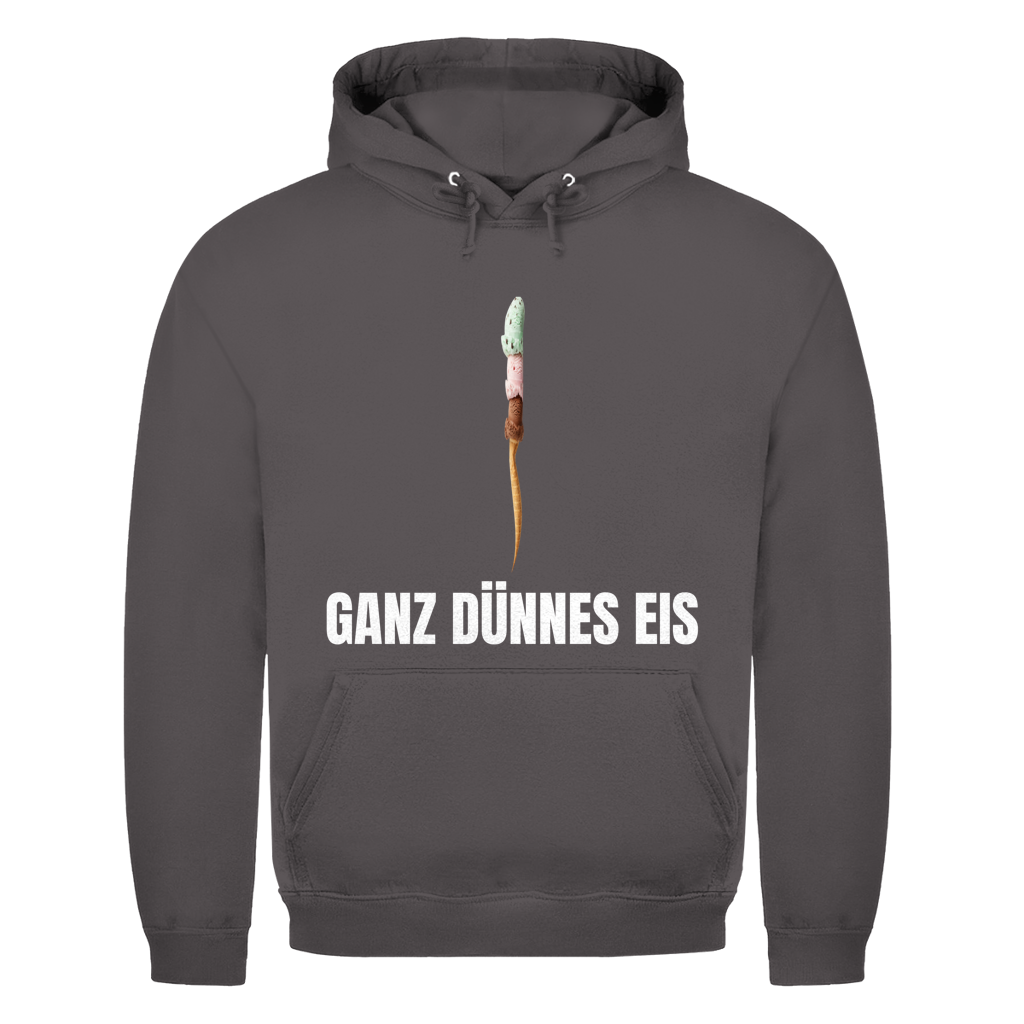 Ganz dünnes Eis – Vorsicht, Humor! – lustiger Hoodie