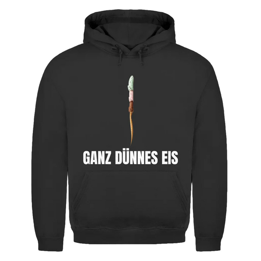 Ganz dünnes Eis – Vorsicht, Humor! – lustiger Hoodie