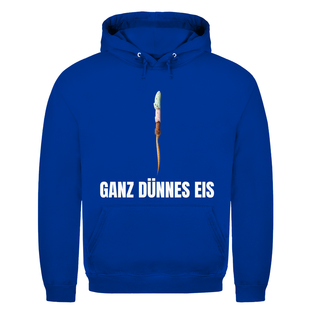 Ganz dünnes Eis – Vorsicht, Humor! – lustiger Hoodie