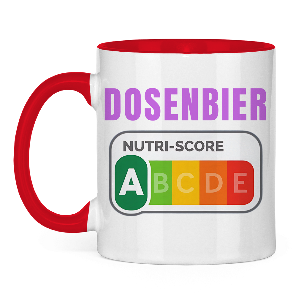 Dosenbier – Nutri-Score A – lustige Tasse