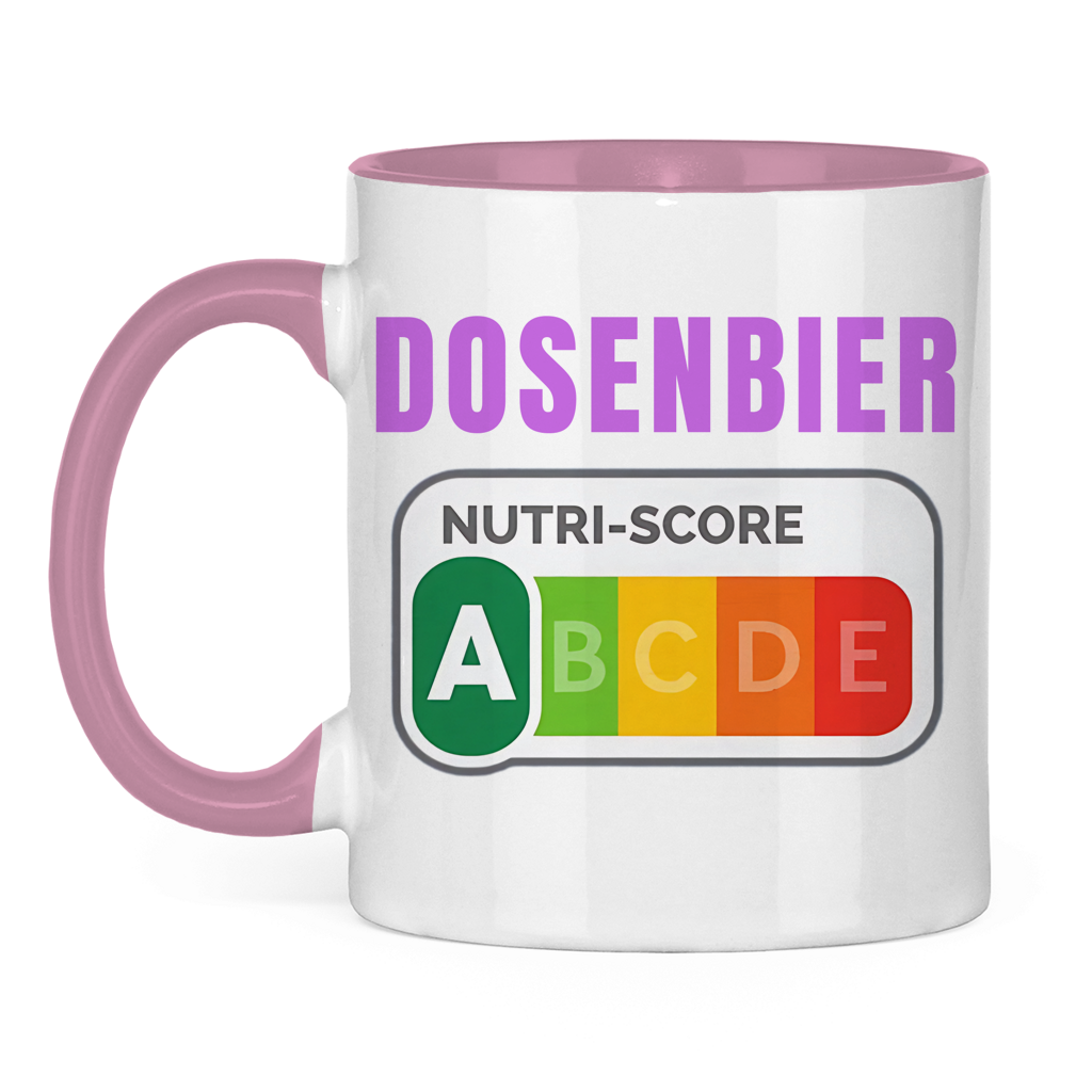 Dosenbier – Nutri-Score A – lustige Tasse