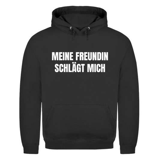 Meine Freundin schlägt mich – lustiger Hoodie