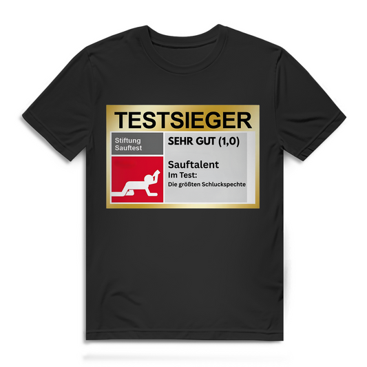 Testsieger Sauftalent – lustiges T-Shirt
