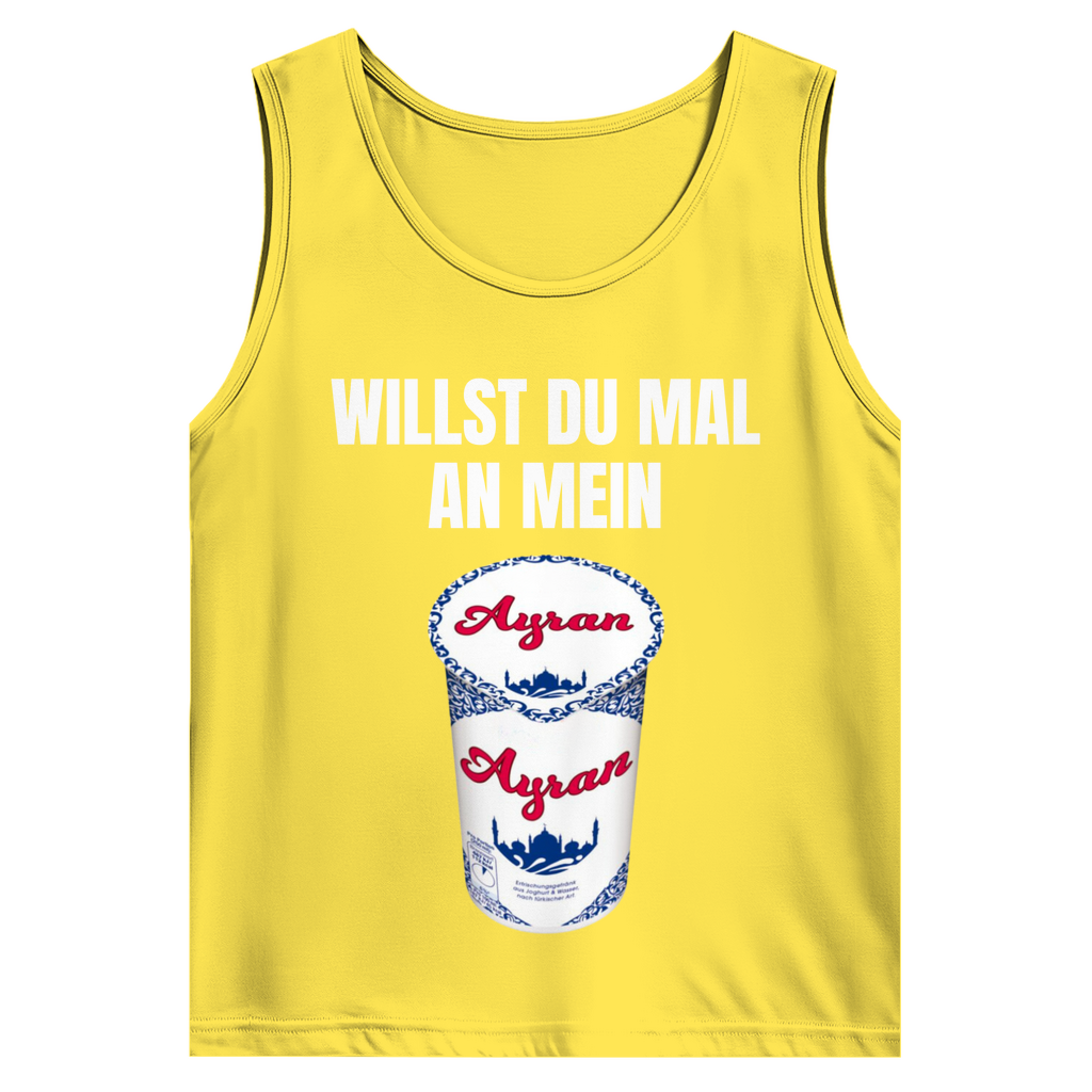 Willst du mal an mein Ayran – lustiges Tank Top